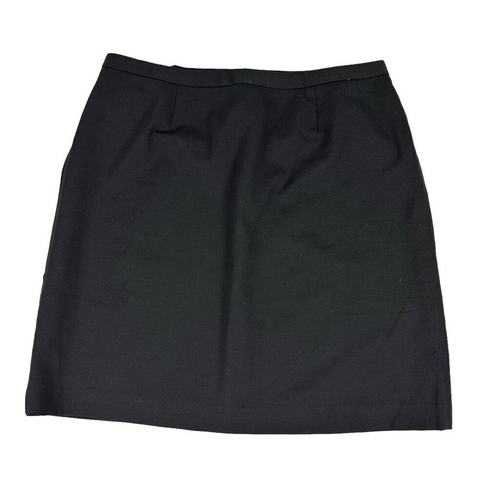 Talbots Black Straight Skirt size 16WP Lined NEW